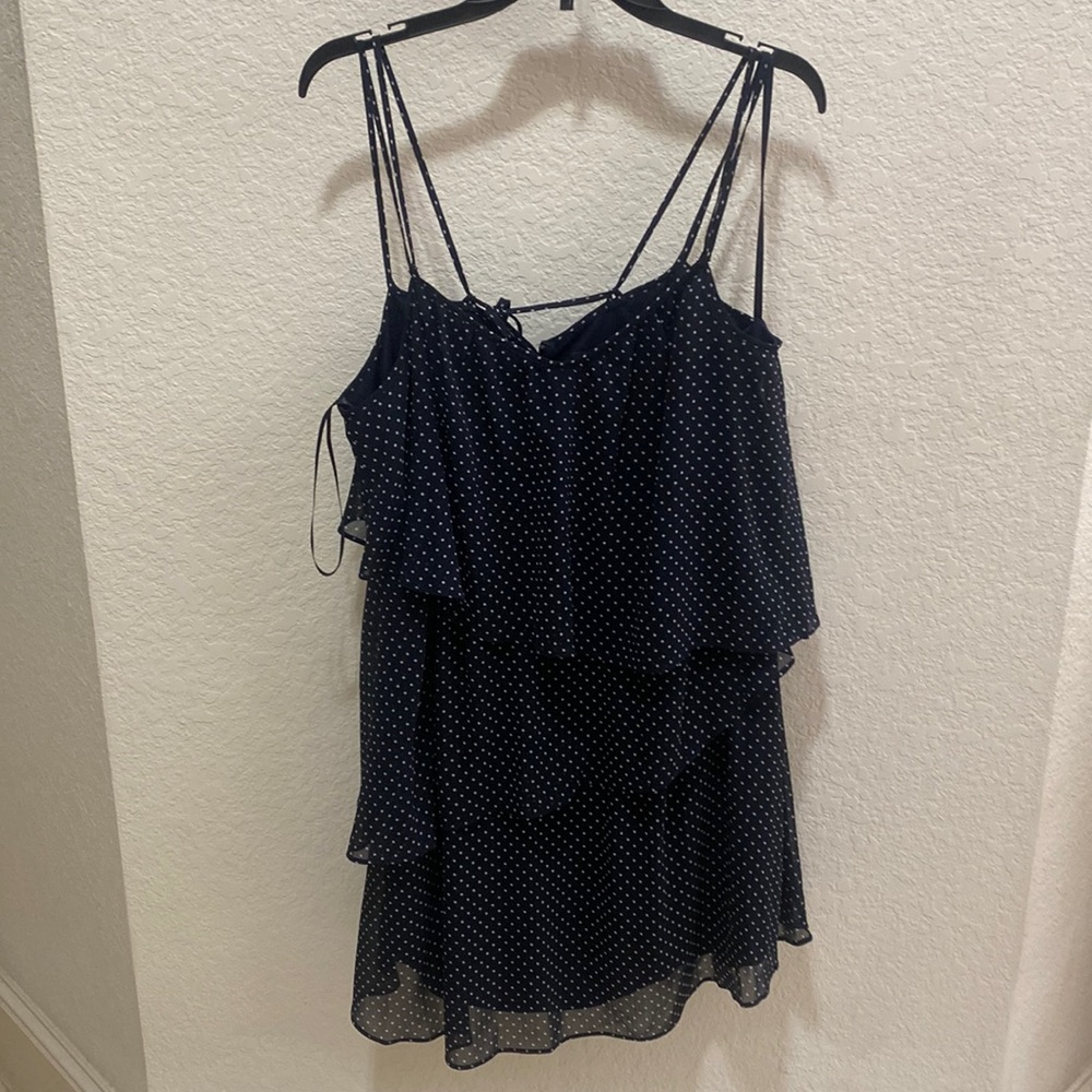 Ralph Lauren Navy Tiered Dress